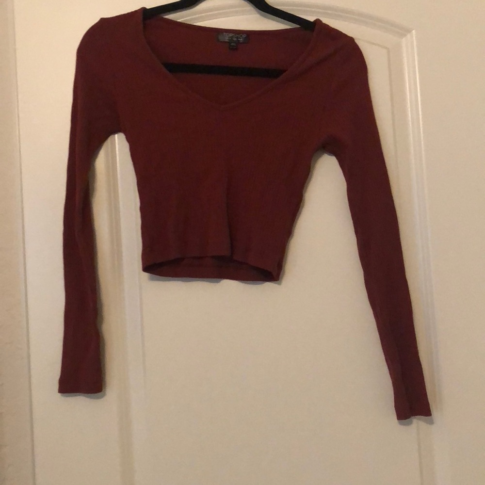 Topshop crop long sleeve